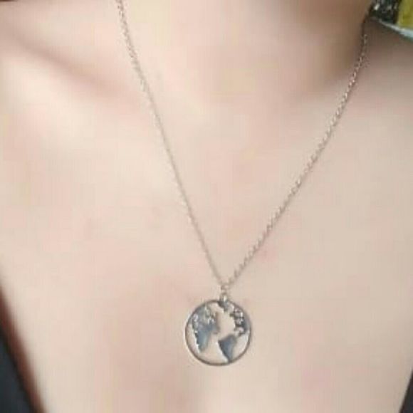 Docona Bohemian World Map Pendant Necklace for Wo - Picture 4 of 4